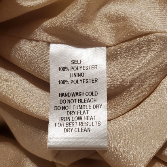 Lulu's Blush Pink Gold Short Sleeve Sequens Shift Dress Size Medium - Picture 7 of 7